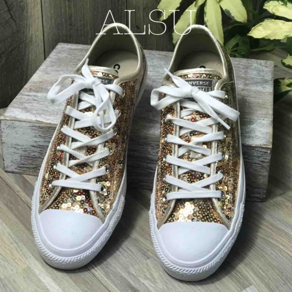 Converse AdVulc Ctas Sequins Low Top W AUTHENTIC - Picture 6 of 7